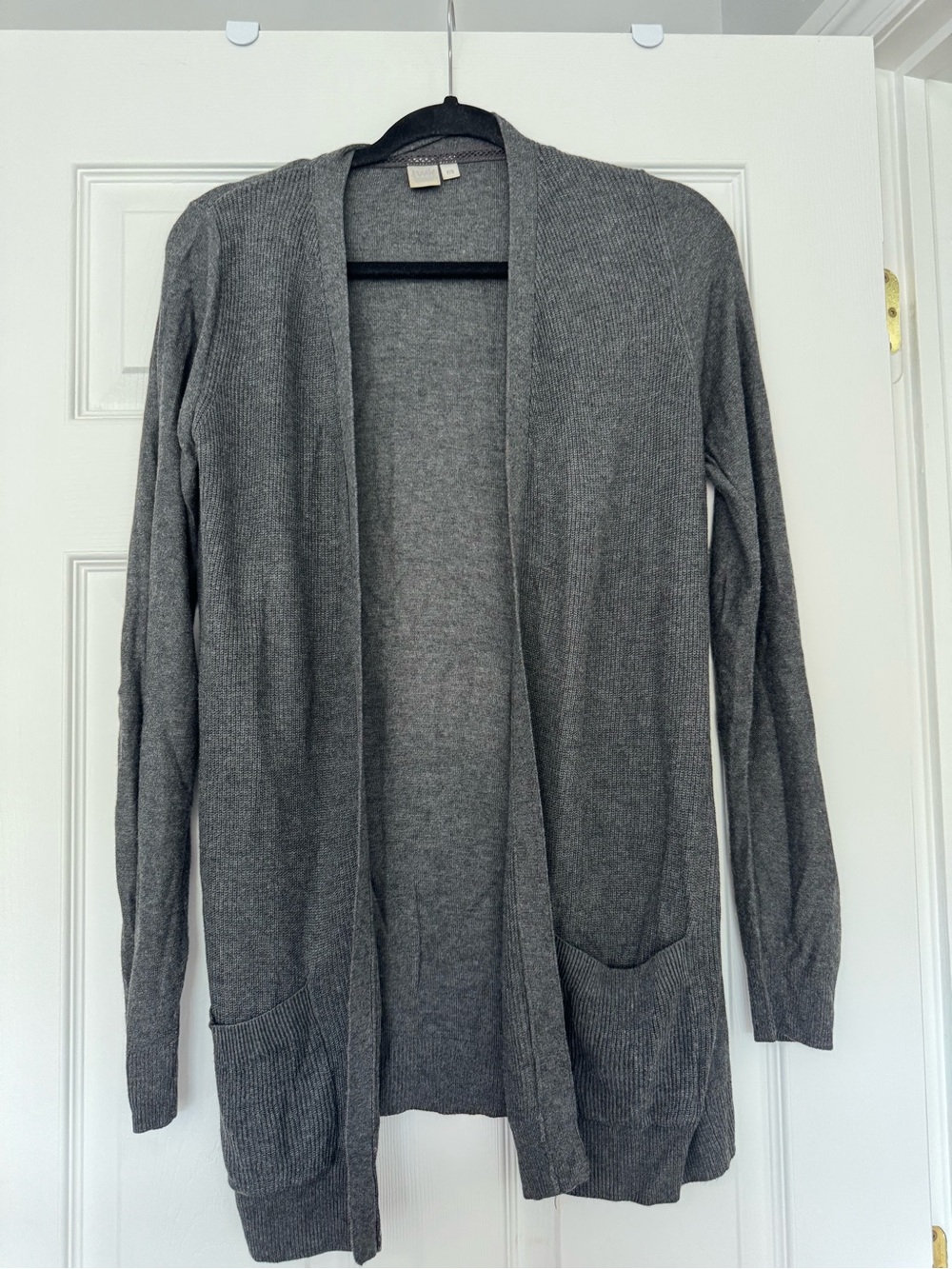 Twik Simons Open-Front Cardigan Sweater Grey